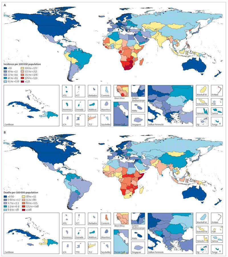 Age-standardised tuberculosis incidence