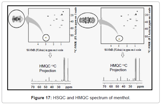 analytical-bioanalytical-techniques-HSQC-HMQC-spectrum-menthol